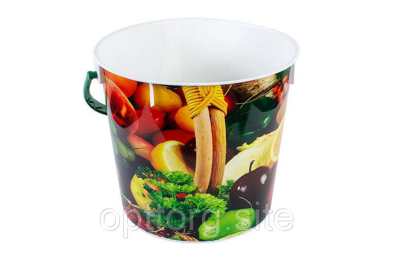 Відро харчове 5 л. декороване, фото 1