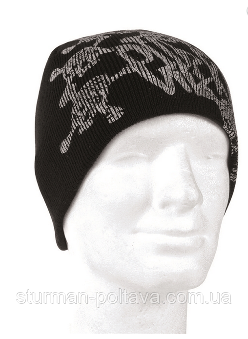Шапка Mil-Tec акрилова "Beanie» з черепом Німеччина