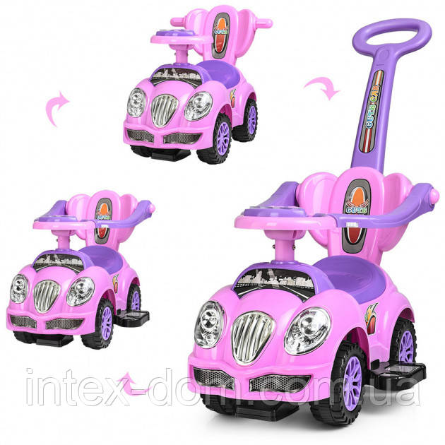 Каталка-толокар Bambi HZ 558 W-8-9 Pink/Lilas, фото 1