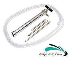 Зонд (дренчер) для вливання рідини коровам після набрякла, з ручним насосом