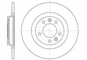 Гальмівний диск задній Peugeot 407 (2004-) Remsa 669000
