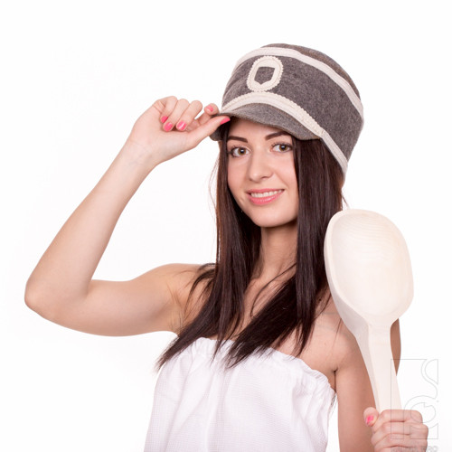 Шапка для сауни Даі (комбінований натуральний войлок), Saunapro, фото 1