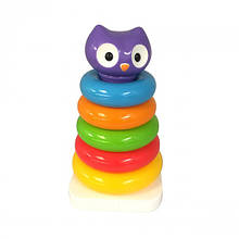 Розвиваюча іграшка - ПІРАМІДКА СОВА