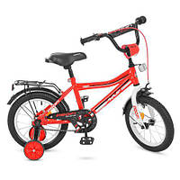 Велосипед детский PROF1 16д. Y16105 Top Grade, красный,звонок,доп.колеса