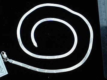 Цепочка Кобра белая 45