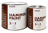Молотка фарба Biodur Hammer Paint оксидно червона 0,7 л, фото 2