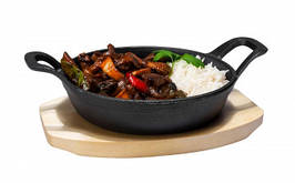 Міні сковорода чавунна на підставці з ручками d-150 мм Stalgast (049013)