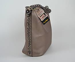 Сумка в сумці із шипами платина 9130, фото 2