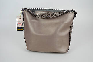 Сумка в сумці із шипами платина 9130, фото 4