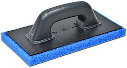 Терка пластмасова з шорсткою губкою 130х270 мм