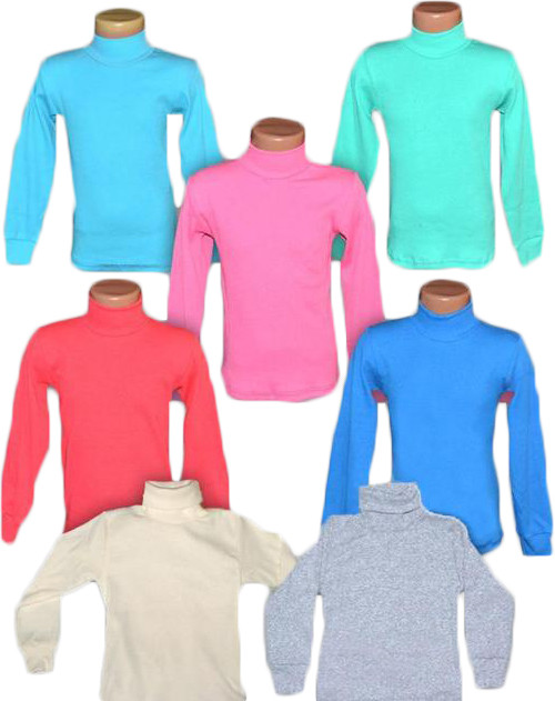 Водолазка однотонна для дівчинки 00987 Мікс рубчик