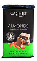 Шоколад Cachet Almonds Молочный с миндалем 300 г (52305)