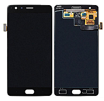 Дисплей (екран) для OnePlus 3 A3003 / A3010 3T + тачскрин, чорний, оригінал
