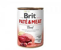 Brit (Брит) PATE & MEAT Beef - консервы для собак, говядина, 400 гр