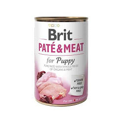 Brit (Брит) PATE & for MEAT Puppy - консерви для цуценят 400 гр