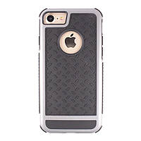 Чехол-накладка DK силикон с пластиком Колесо удачи для Apple iPhone 7 / 8 (black/grey)