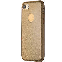 Чехол-накладка DK Silicone Glitter Heaven Rain для Apple iPhone 7 / 8 / SE 2 (gold)