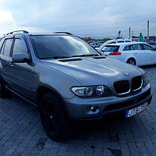 Дефлектори вікон (вітровики) BMW X5 E53 2000-2007 4D 4шт(HIC)