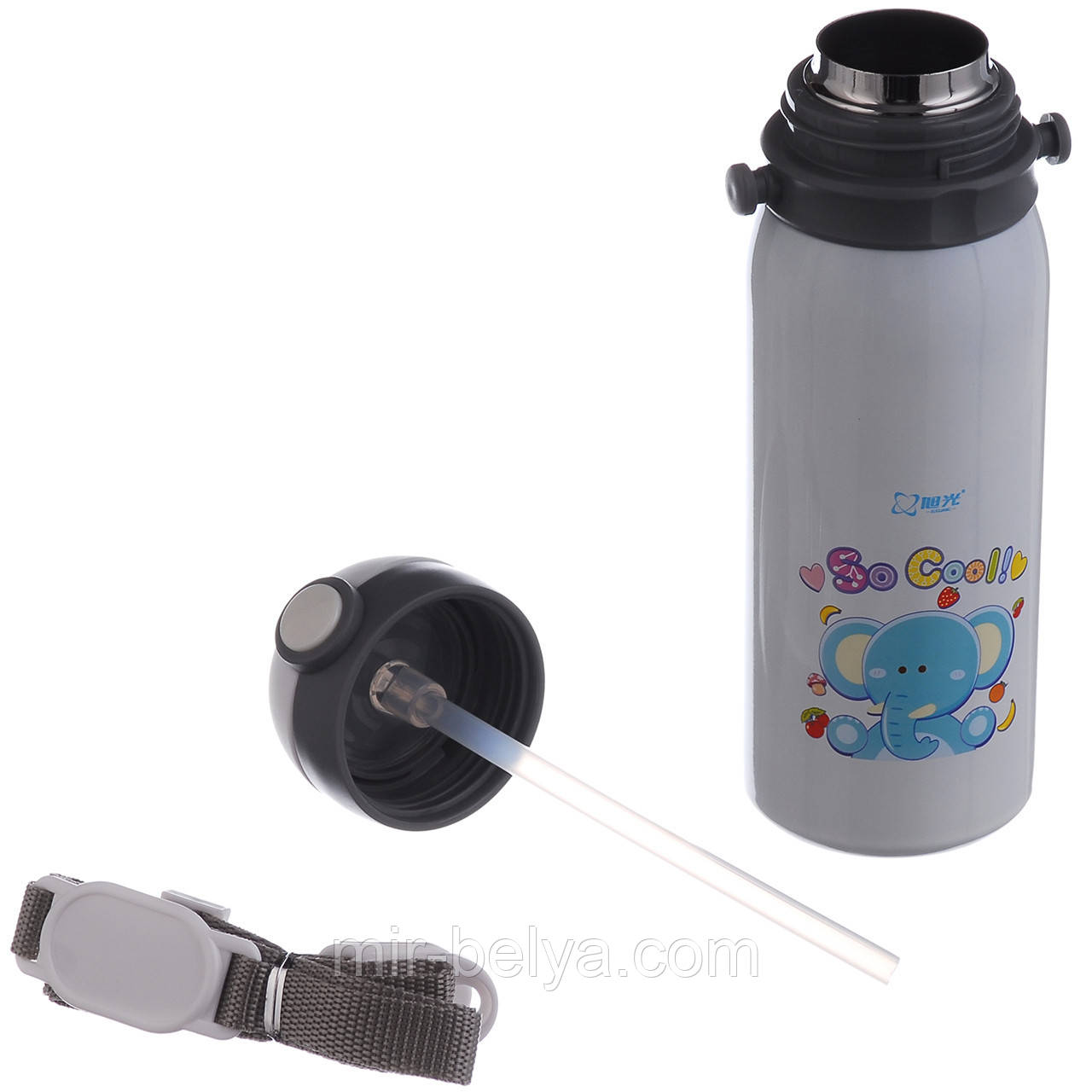 ДИТЯЧИЙ ТЕРМОС Поїлка дитячий для школи ТЕРМОС ДЛЯ НАПОЇВ з ремушком ЯКІСНИЙ ТЕРМОС ДЛЯ ДІТЕЙ, фото 1