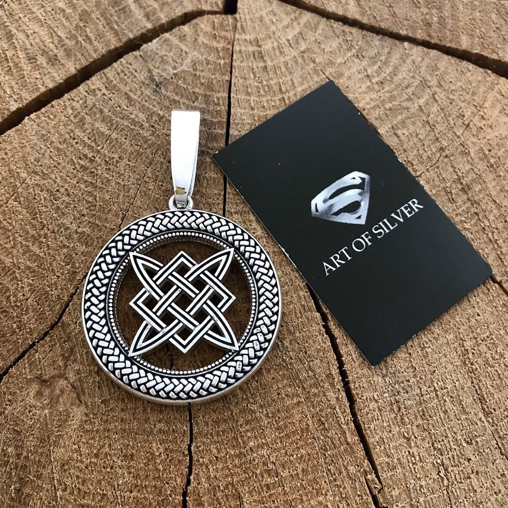 Срібна підвіска Оберег Зірка Русі., фото 1