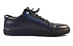 Кросівки сині шкіряне чоловіче взуття великих розмірів Rosso Avangard BS Gushe Blu, фото 5