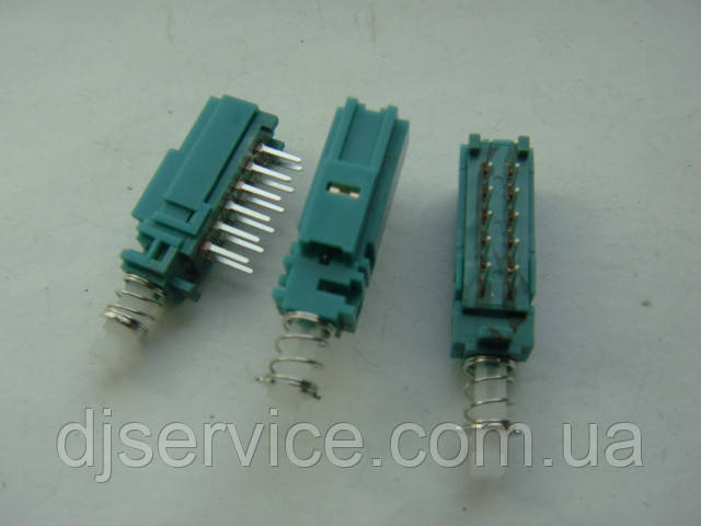 Кнопка типу Toneluck 12pin PS 909L з фіксацією для процесорів DBX, Phonic, Behringer і пультів Soundcraft MFXi