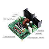 B3606 DC-DC Понижувальний перетворювач напруги та струму Вхід 6-40 У вихід 0-36 V 6A ЛБП, фото 2