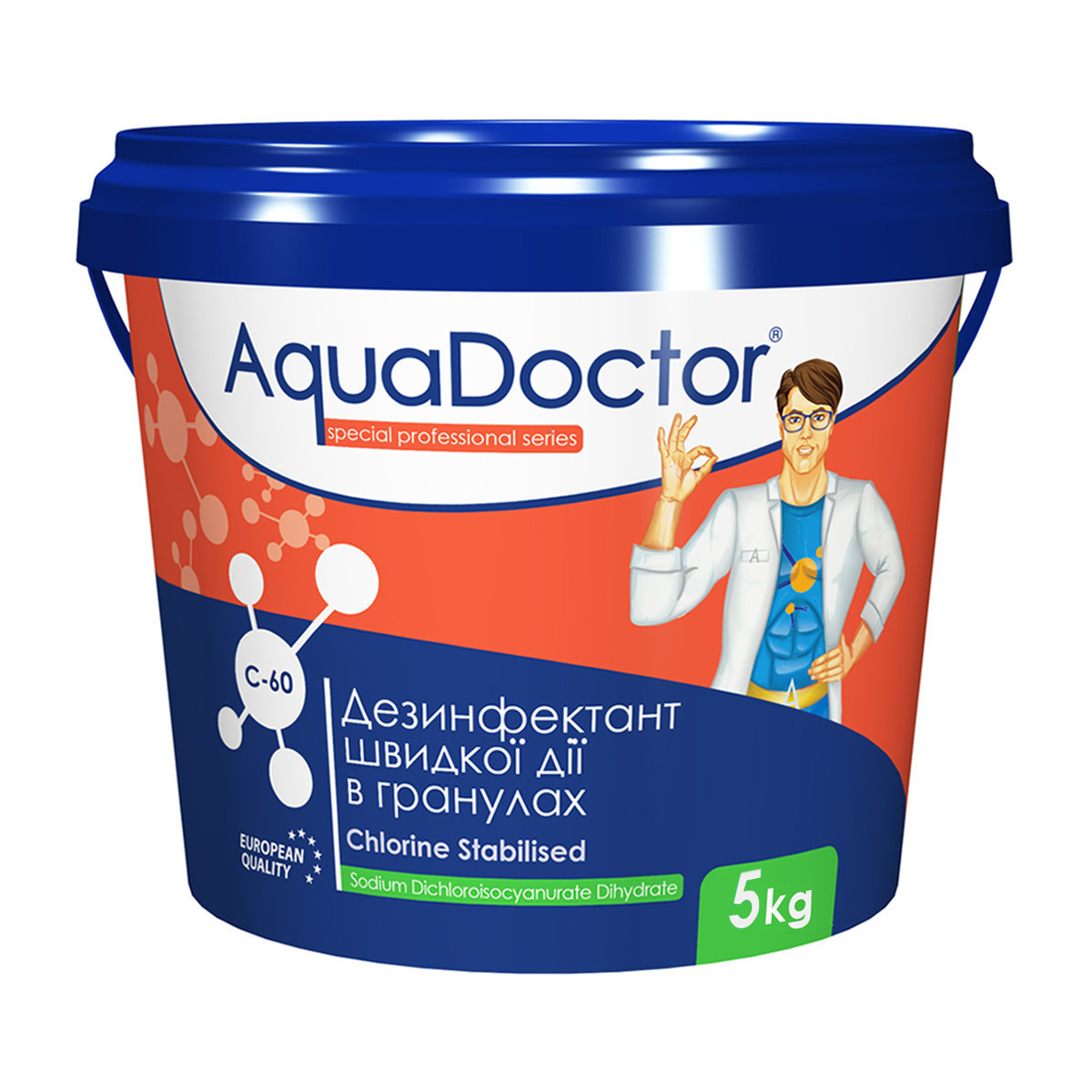 Хлор AquaDoctor C-60 5 кг. в гранулах
