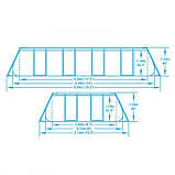 Bestway 56465 каркасний басейн 549 x 274 x 122 см, фільтр-насос, тент, сходи, фото 5