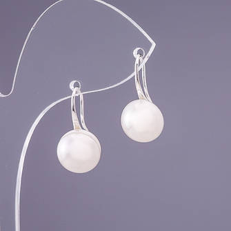 ✧Сережки з натуральних перлин✧