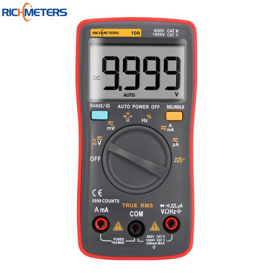 RICHMETERS RM109 True-RMS малогабаритний цифровий мультиметр 9999 відрахунків