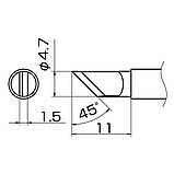 Жало Ksger (HAKKO) T12-KL для паяльника T12, фото 4