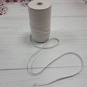 Гумка білизняна білого кольору 10 мм (ідеальної якості)