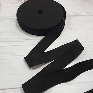 Еластична гумка чорного кольору (40 мм)