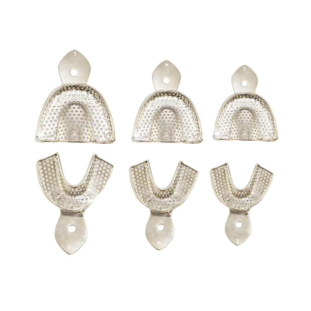 Impression Trays (відбиткові Ложки), набір 6 шт, металеві, фото 1