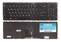 Оригинальная клавиатура для ноутбука Toshiba Satellite L50-C, L50D-C, C55-C, P50D-C series, ru, подсветка