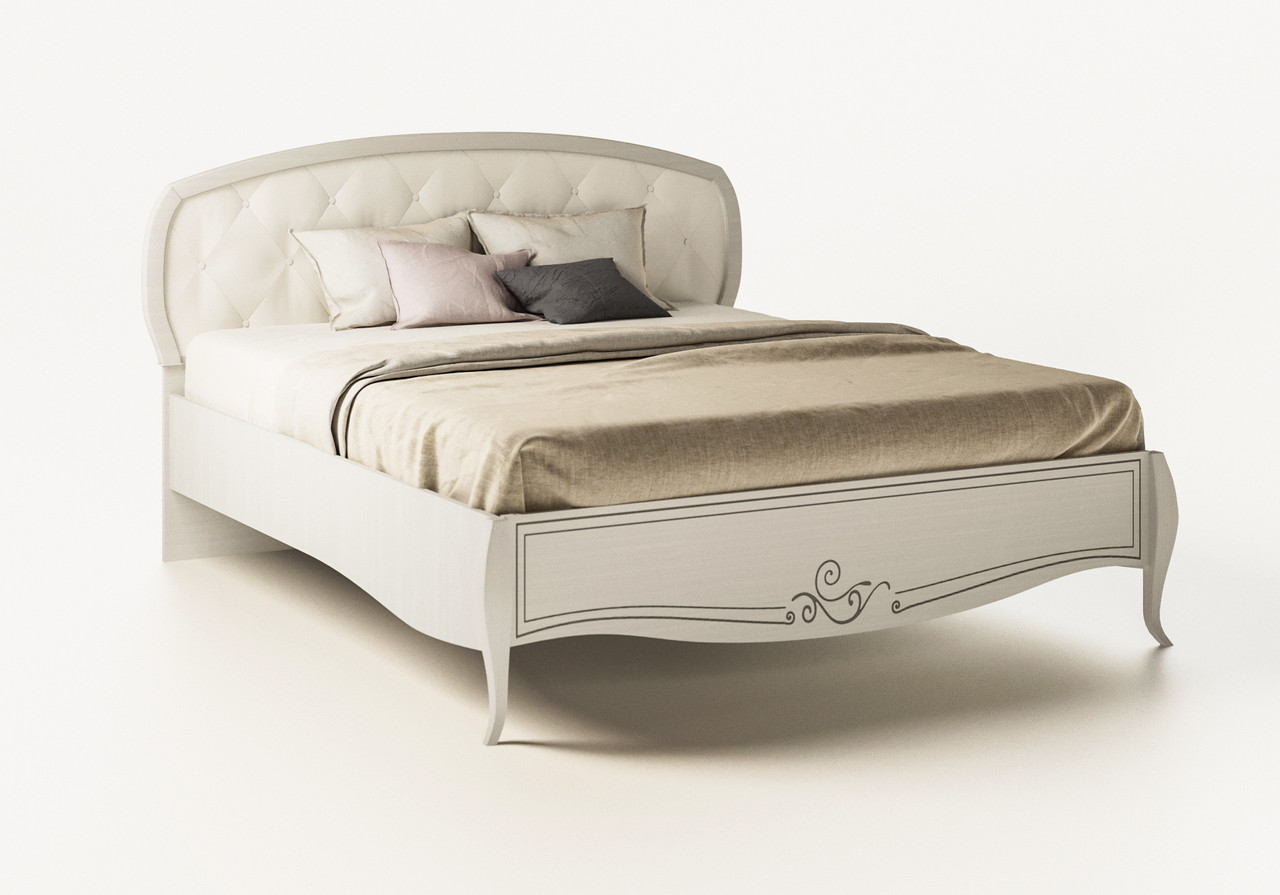 Ліжко двоспальне  з м'якою спинкою Тереза 160х200 Світ меблів