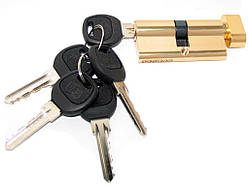 Циліндр цинковий KEDR М60 Z 30х30 ключ/ключ лазерний (GP)