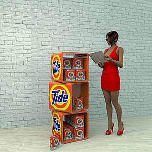 Торгові стійки для порошку TIDE госптовари