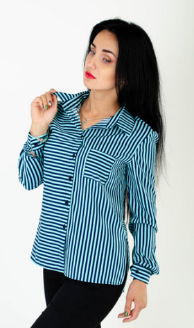 Класична жіноча сорочка "Ліка" розміри 44,46,48, фото 1