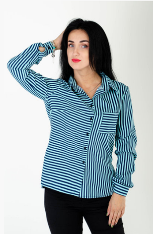 Класична жіноча сорочка "Ліка" розміри 44,46,48, фото 3