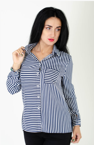 Класична жіноча сорочка "Ліка" розміри 46, фото 3