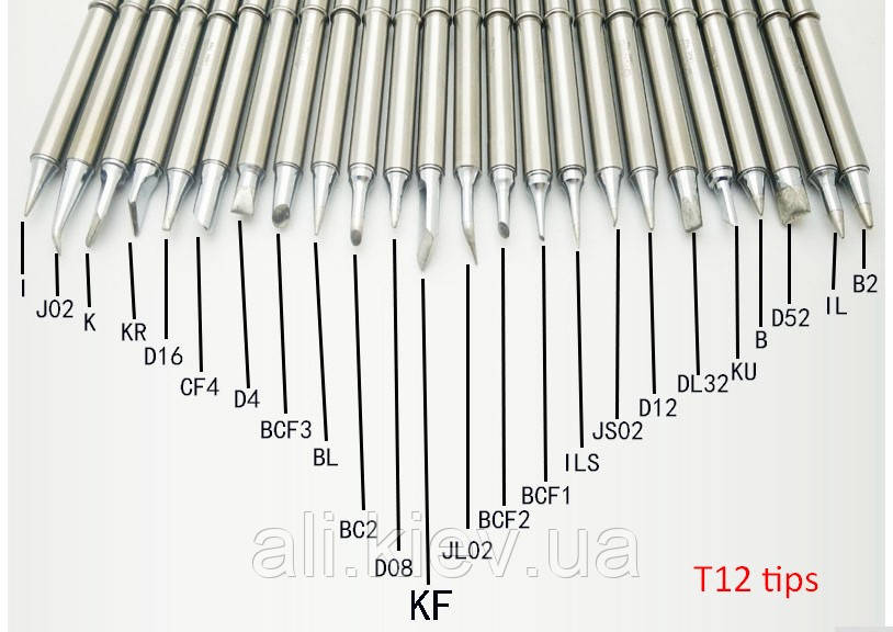 Жало картридж Т12 для паяльна станція HAKKO KSGER на вибір (є контролер STM32)