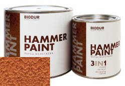 Молотка фарба Biodur Hammer Paint мідна 2,1 л