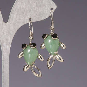 ✧Сережки Нефрит✧