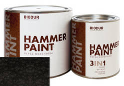 Молотка фарба Biodur Hammer Paint чорна 0,7 л