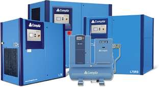 Компресори гвинтові CompAir з частотним перетворювачем 7-250 кВт