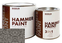 Молотковая краска Biodur Hammer Paint серая 0,7л