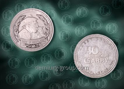 Медаль штампованная