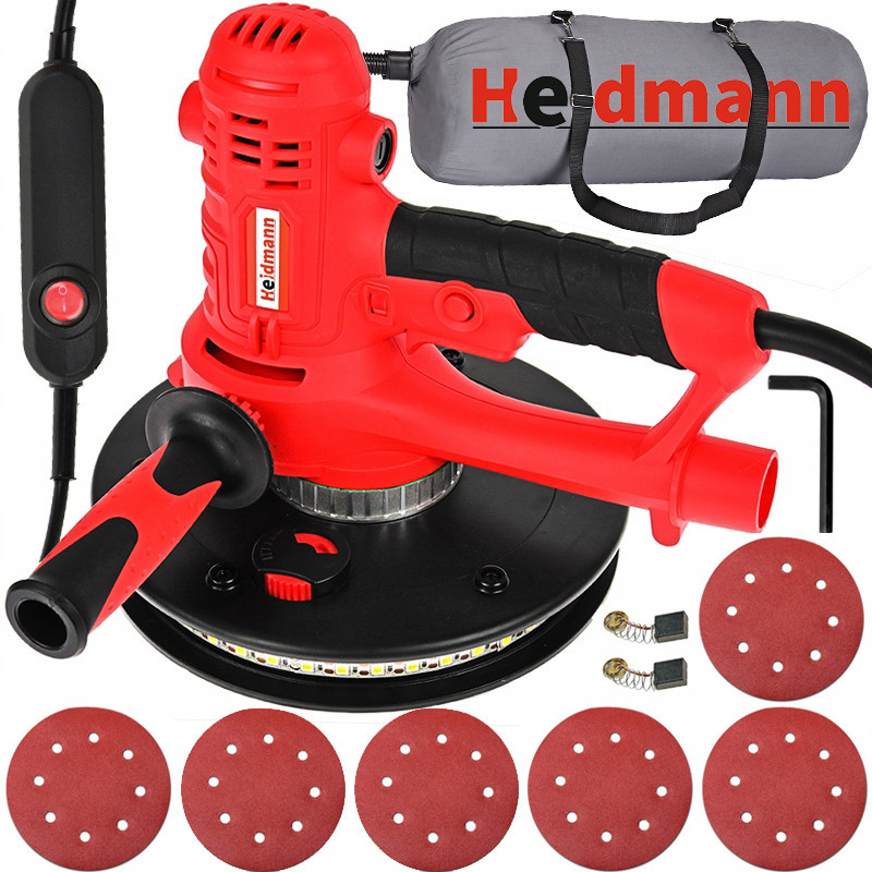 Шліфувальний верстат для гіпсу і штукатурки 1400W HEIDMANN H00407